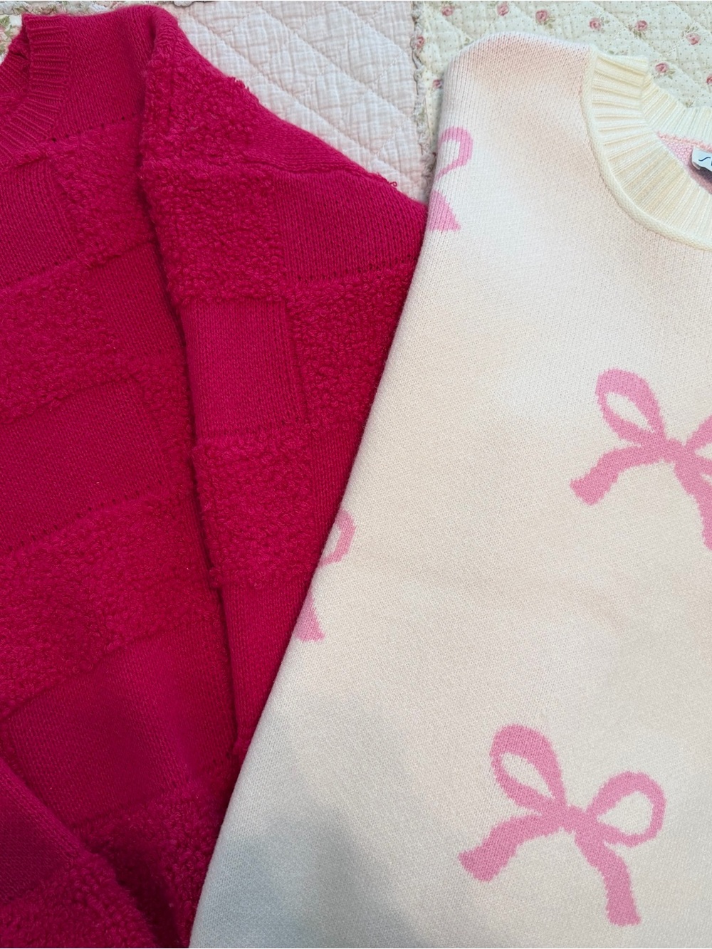 Two very cute and super soft boutique sweaters. Perfect for fall and winter.